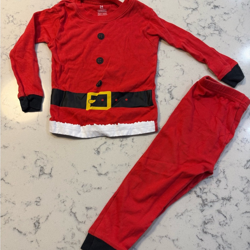 Carters Red Santa Pajama Set